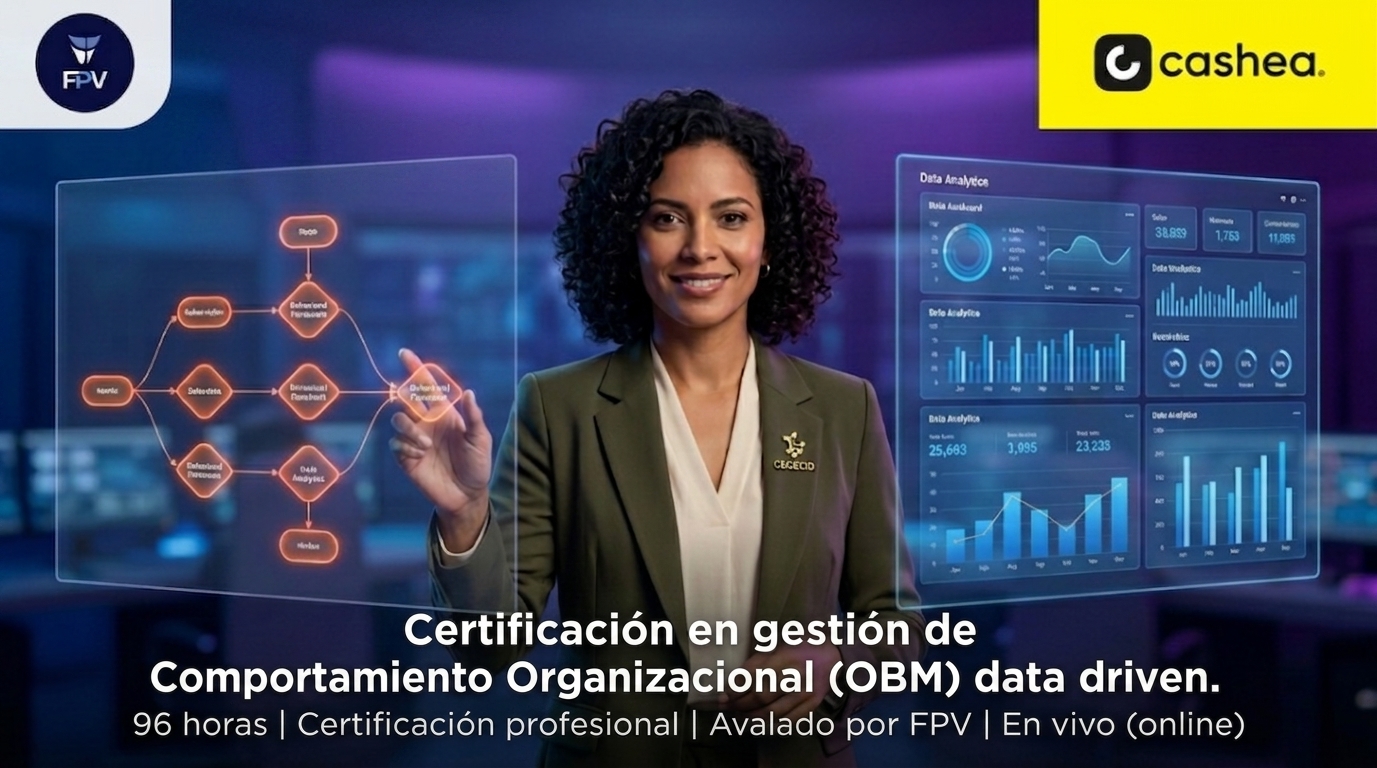 Certificación en Gestión de Comportamiento Organizacional (OBM) Conductual e Inteligencia de Datos 4.0.